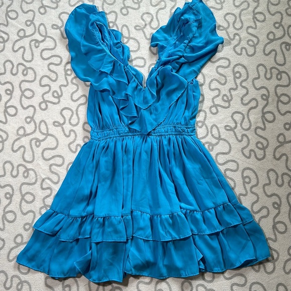 Abercrombie & Fitch Ruffle Flutter Sleeve Mini Dress - Picture 2 of 4